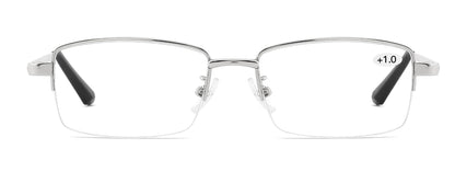 allora 8308 8309 Metal Half Frame Reading Glasses Silver and Gold color